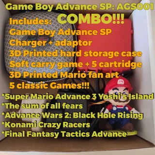 Game Boy Advance SP Combo set incl 5 games