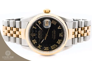 Rolex Oyster Perpetual Datejust Pyramid Dial Tiffany &amp; Co Men&#39;s Watch