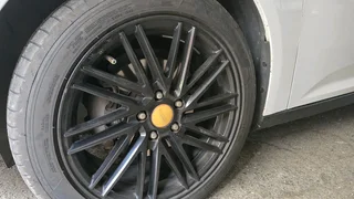 Black A line 17&#34; mags &#43; 4x 16&#34; steel rims and tyres
