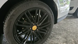 Black A line 17&#34; mags &#43; 4x 16&#34; steel rims and tyres