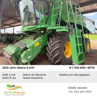 2012 John Deere S 670