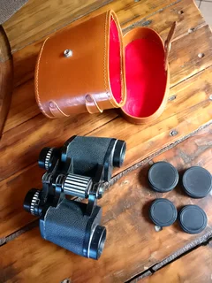 Vintage binoculars with case