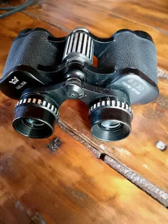 Vintage binoculars with case