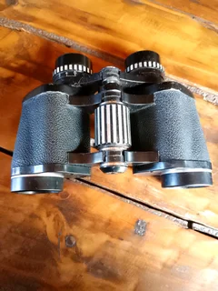 Vintage binoculars with case