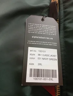 Mens Alpha Bomber Jacket