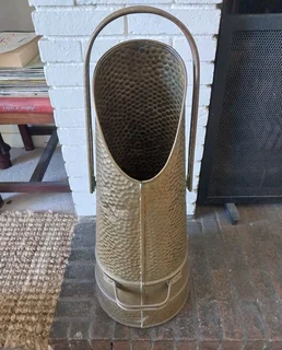 Antique Copper  Fireplace Tools