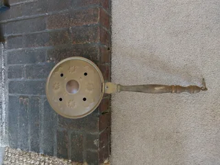 Antique Copper  Fireplace Tools