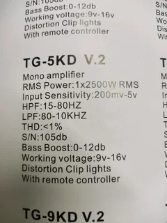 Targa TG-5KD V.2 Amplifier