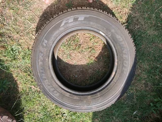 Dunlop Grandtrek tyre.