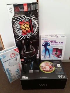 WII Fit bundle - dance party and guitar hero