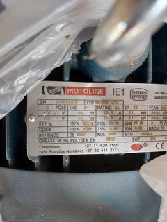 BMG Motoline 11kw 3 phase 2 pole (400V) motor
