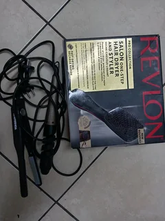 Revlon hair dryer, straightener and curler