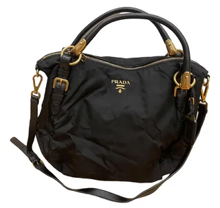 Prada Classic Handbag / Crossbody -  Black Prada Bag - perfect size for travelling.