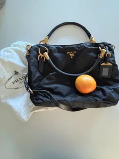 Prada Classic Handbag / Crossbody -  Black Prada Bag - perfect size for travelling.