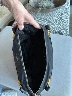 Prada Classic Handbag / Crossbody -  Black Prada Bag - perfect size for travelling.