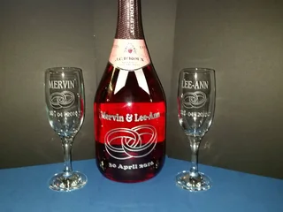 Sandblasting and customizing glasses