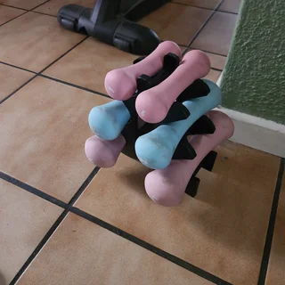 Ladies Soft Touch Dumbells Set with Stand for Sale!