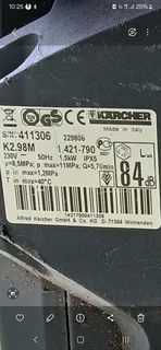 Karcher high pressure cleaner