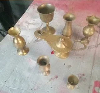 Brass ornament set