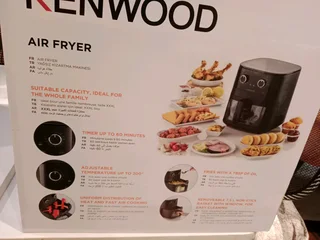 Brand NEW KENWOOD AIRFRYER STILL IN FACTORY SEALED PACKAGE, RECIPE BOOK INCLUDED.