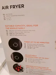 Brand NEW KENWOOD AIRFRYER STILL IN FACTORY SEALED PACKAGE, RECIPE BOOK INCLUDED.