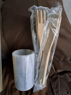 KITCHEN CREATIONS - MARBLE ROLLING PIN and 4 PIECE KITCHEN TOOL SET IN MARBLE HOLDER - new