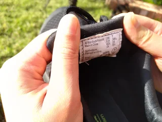 BLACK CHAMPION BRANDED TAKKIES - UK SIZE 5 1/2 (USA 7) - like new