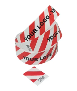 200 Printed Striped Tyvek Wristbands