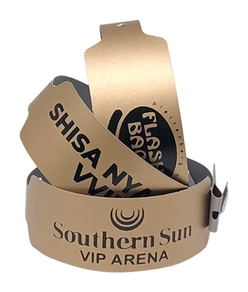 50 Wideface Vinyl Wristbands Printed