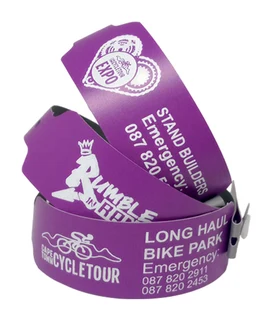 200 Wideface Vinyl Wristbands Printed