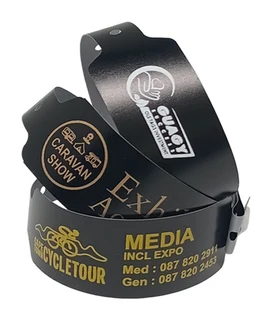 500 Wideface Vinyl Wristbands Printed