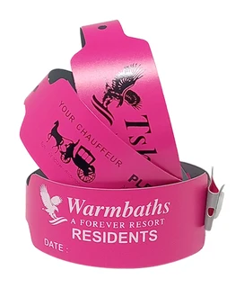 500 Wideface Vinyl Wristbands Printed