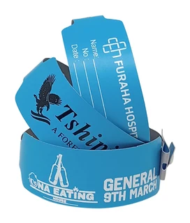 500 Wideface Vinyl Wristbands Printed