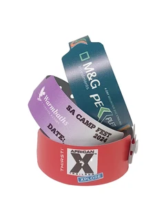 100 Full Colour Printed Wideface Vinyl | Full Colour Wristbands