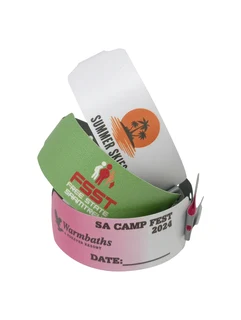 100 Full Colour Printed Wideface Vinyl | Full Colour Wristbands
