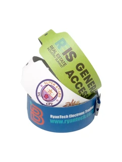 500 Full Colour Printed Wideface Vinyl | Full Colour Wristbands