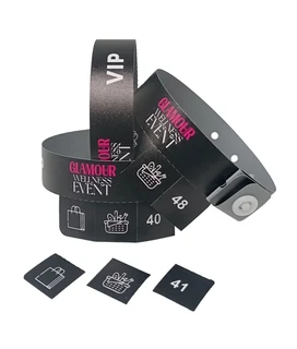 500 Tear Off Tab Wristbands for Events Hologram-1-5 Tabs