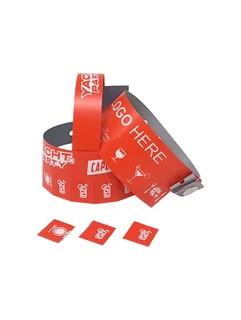 200 Tear Off Tab Wristbands for Events Soft Vinyl-1-5 Tabs