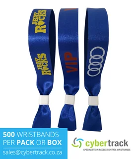 500 Printed Fabric Wristbands