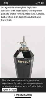 C1930/40 BRYLCREEM BARBERSHOP DISPENSER