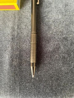 USED FABER CASTELL PORSCHE DESIGN SLIM BLACK TITANIUM COATED BALLPOINT PEN