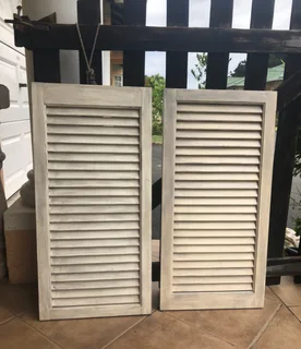 Pair Painted Shutters/price For Pair