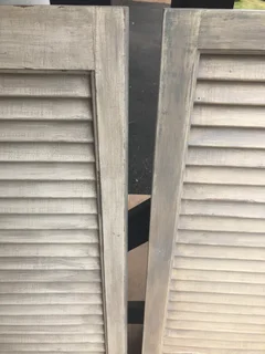 PAIR PAINTED SHUTTERS/PRICE FOR PAIR