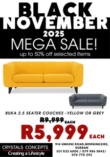 Black November Deals Now On - 914 Umgeni Road