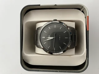 Fossil The Minimalist 3h Men Smoke Stainless Steel Watch