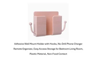 Multifunctional Wall Mounted Mobile Charger. Only in Pink - R20