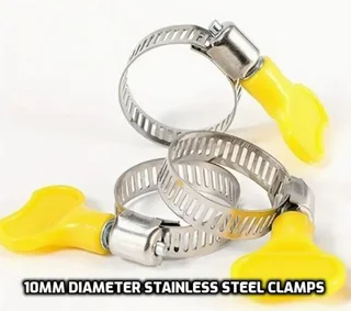 3 x 10 mm Diameter Stainless Steel Clamp - R15