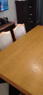 Oak Dining table set with 6 chairs