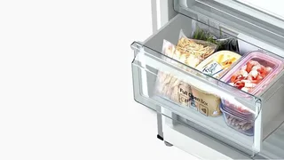 Samsung 328L refrigerator RB33J3011SA, bottom freezer with cold pack