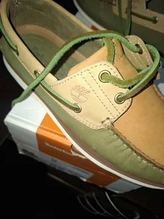 Timberland Authentic 2-Eye Boat Shoe For Men In Tan and Khaki -UK 7.